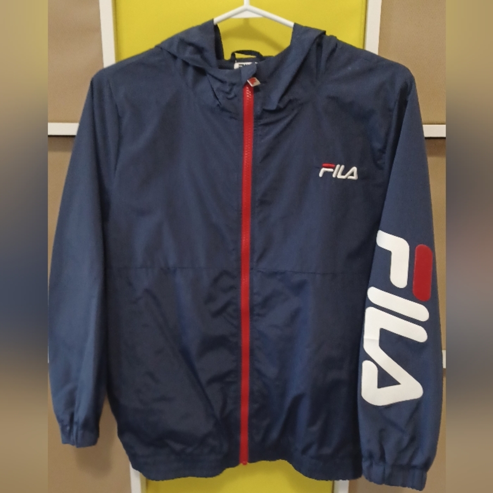 Fila-windbreakers hoodie jacket